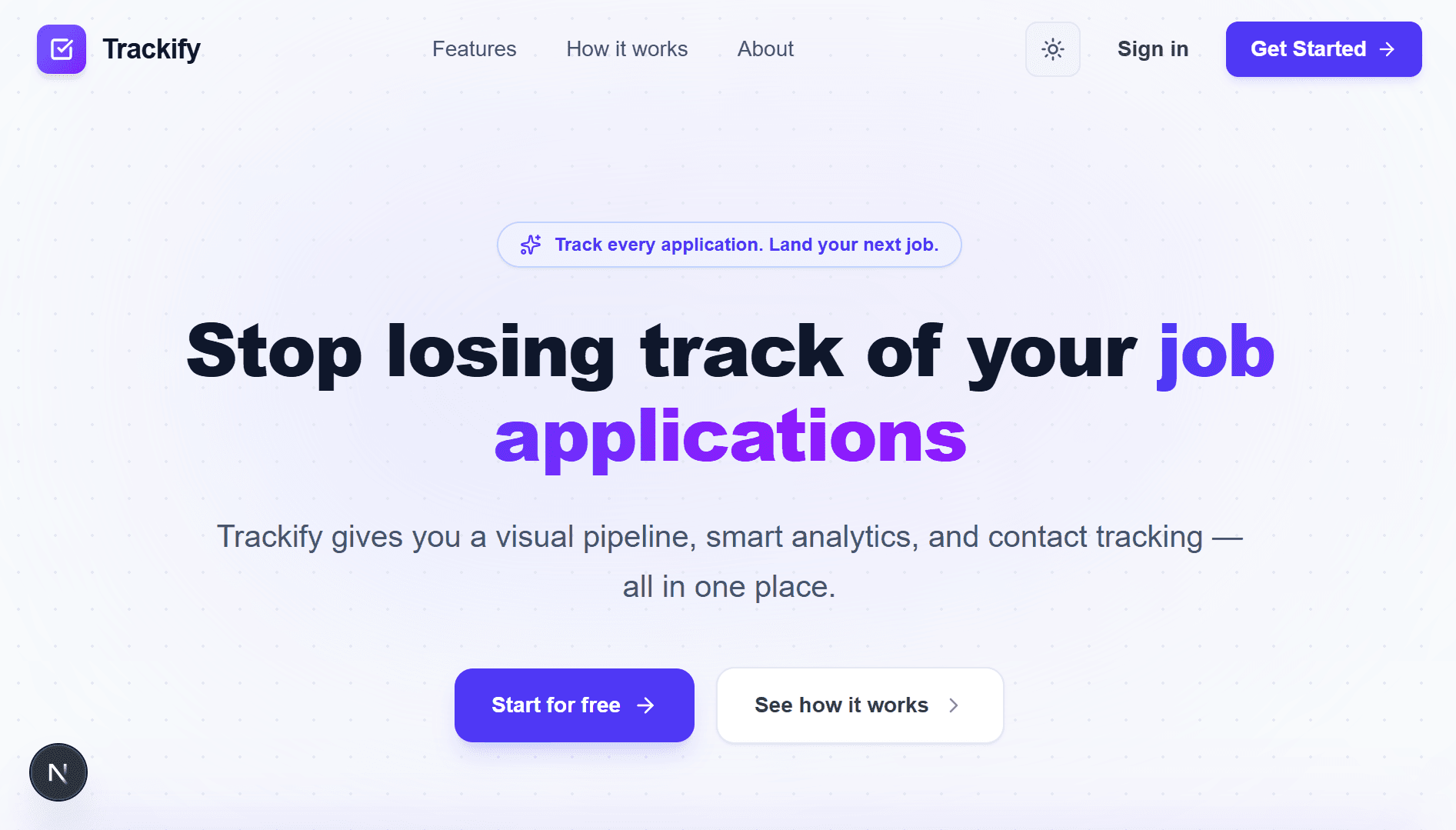 Trackify - Job Application Tracker