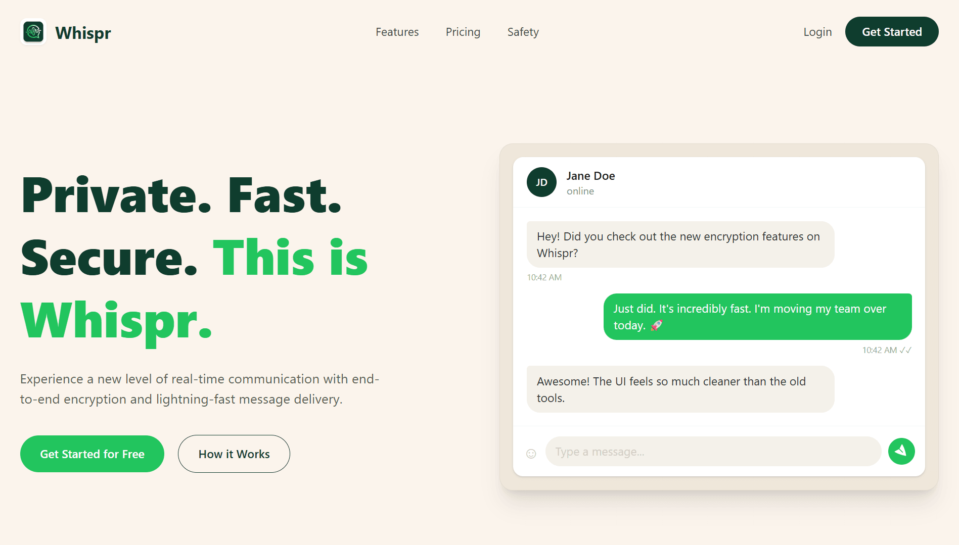 Whispr - Real-Time Chat Application